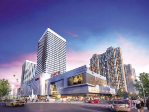 蚌埠萬達(dá)廣場樓梯欄桿、百葉窗定制