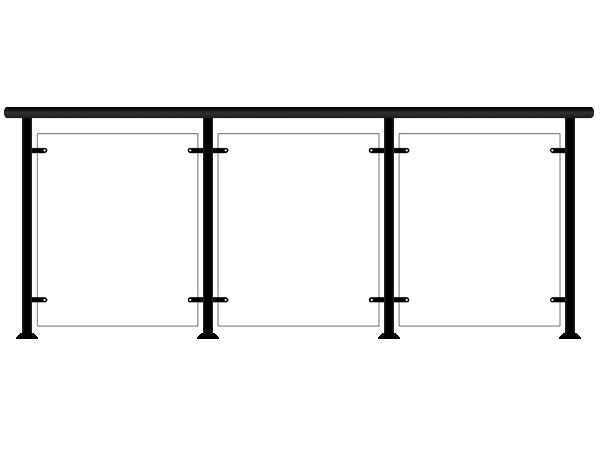 鋅鋼玻璃陽臺欄桿圖片4