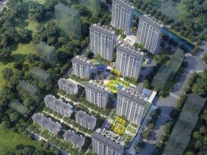 杭州桃語春福里小區項目定制百葉窗、空調欄桿產品